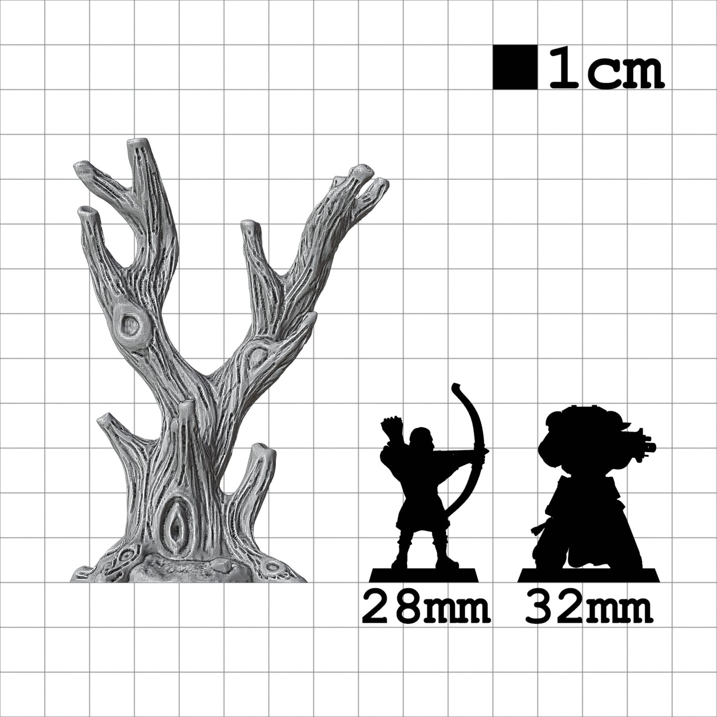 Tabletop Terrain Baum ×2 | 28mm Fantasy Scenery für DnD, RPG und Wargaming