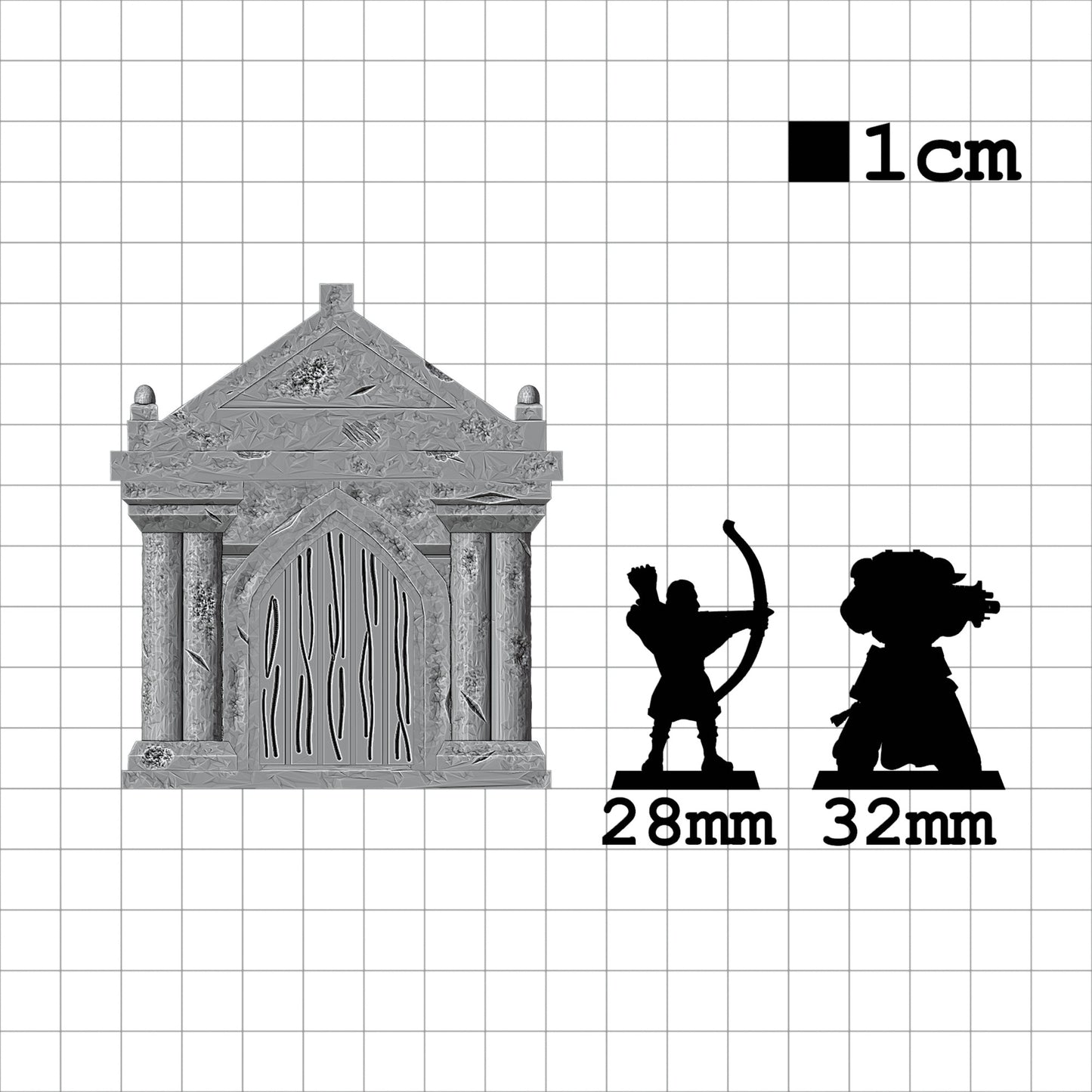 Tabletop Terrain Mausoleum | 28mm Fantasy Scenery für DnD, RPG und Wargaming