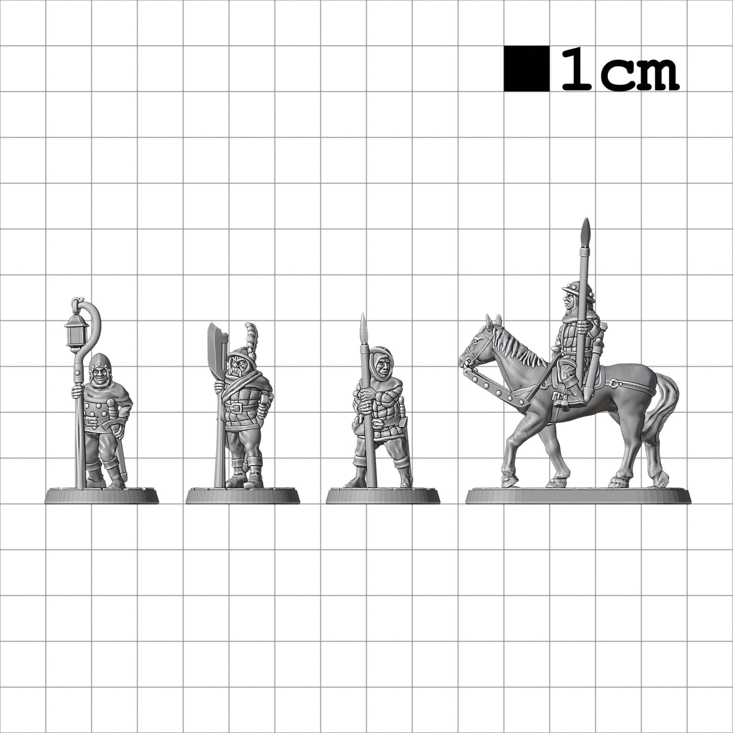 Tabletop Terrain Ritter Armee | 28mm Fantasy Scenery für DnD, RPG und Wargaming