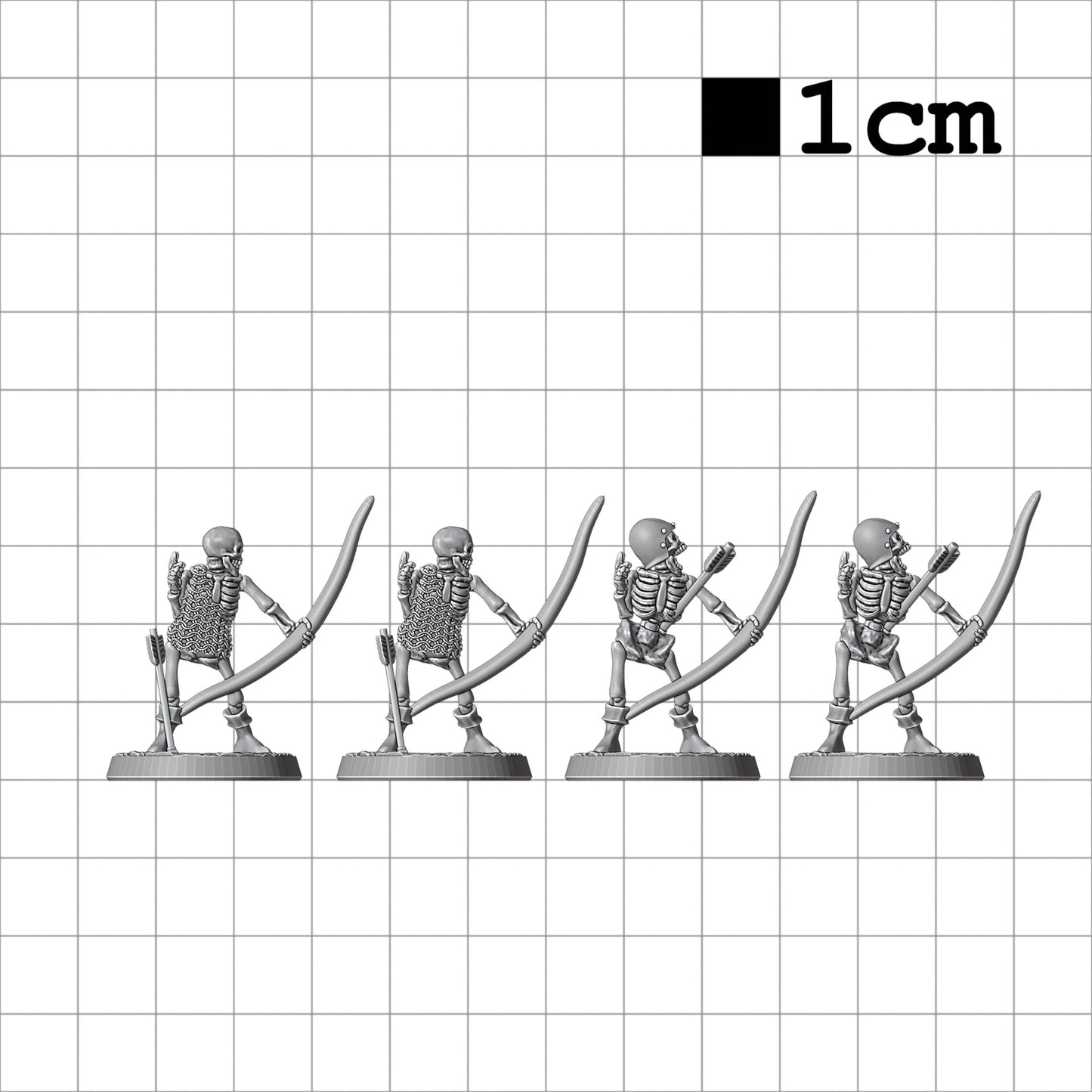 Tabletop Terrain Skelett Bogenschützen | 28mm Fantasy Scenery für DnD, RPG und Wargaming