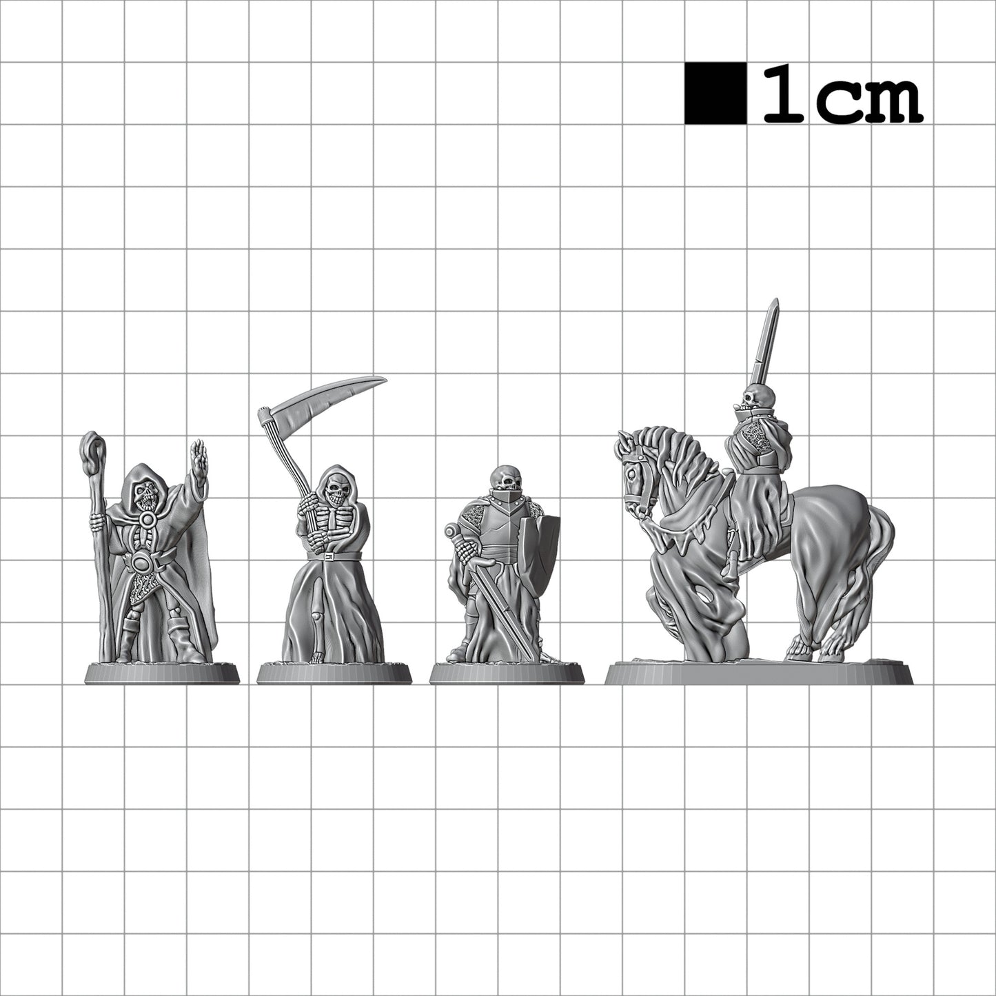 Tabletop Terrain Skelett Armee | 28mm Fantasy Scenery für DnD, RPG und Wargaming