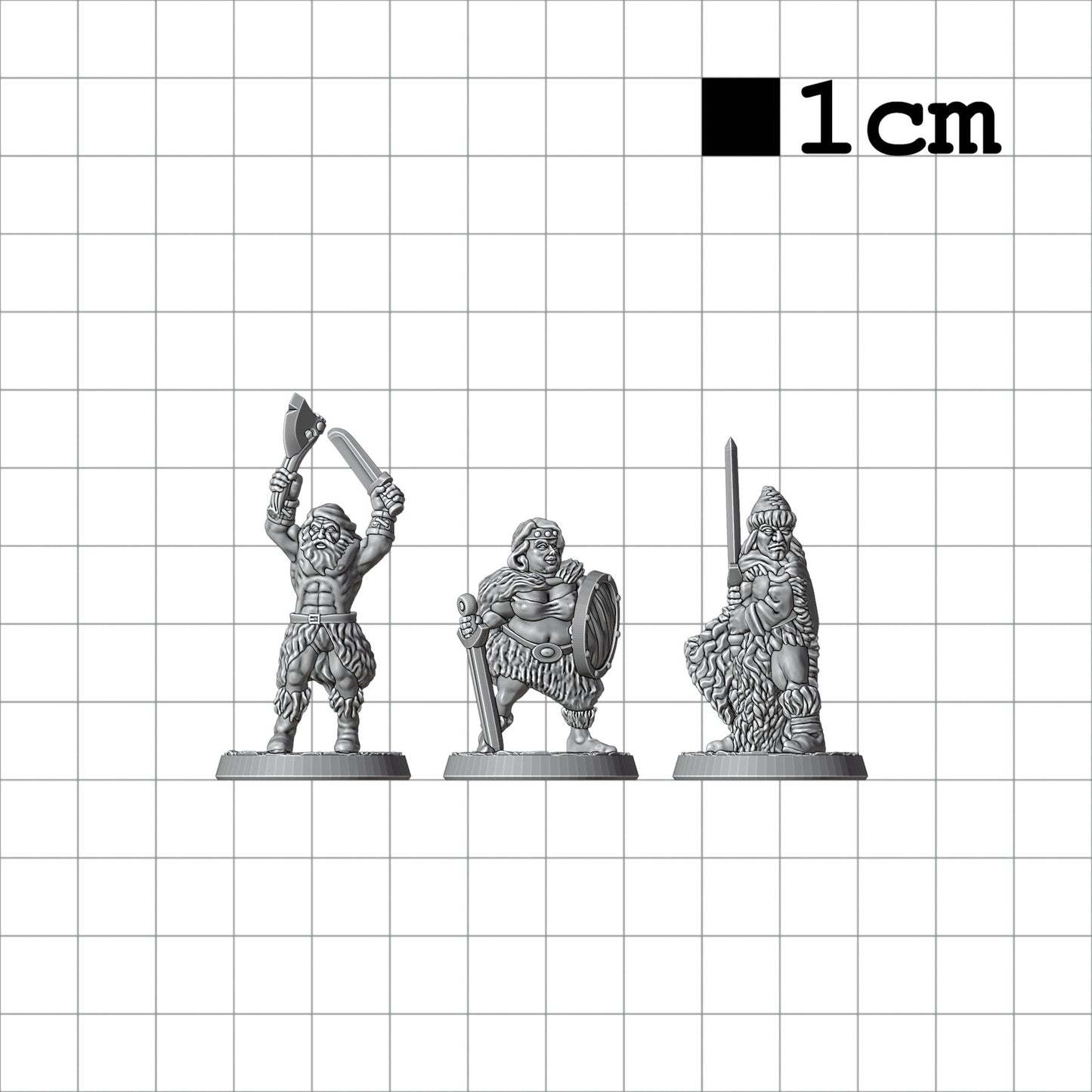 Tabletop Terrain Barbaren | 28mm Fantasy Scenery für DnD, RPG und Wargaming