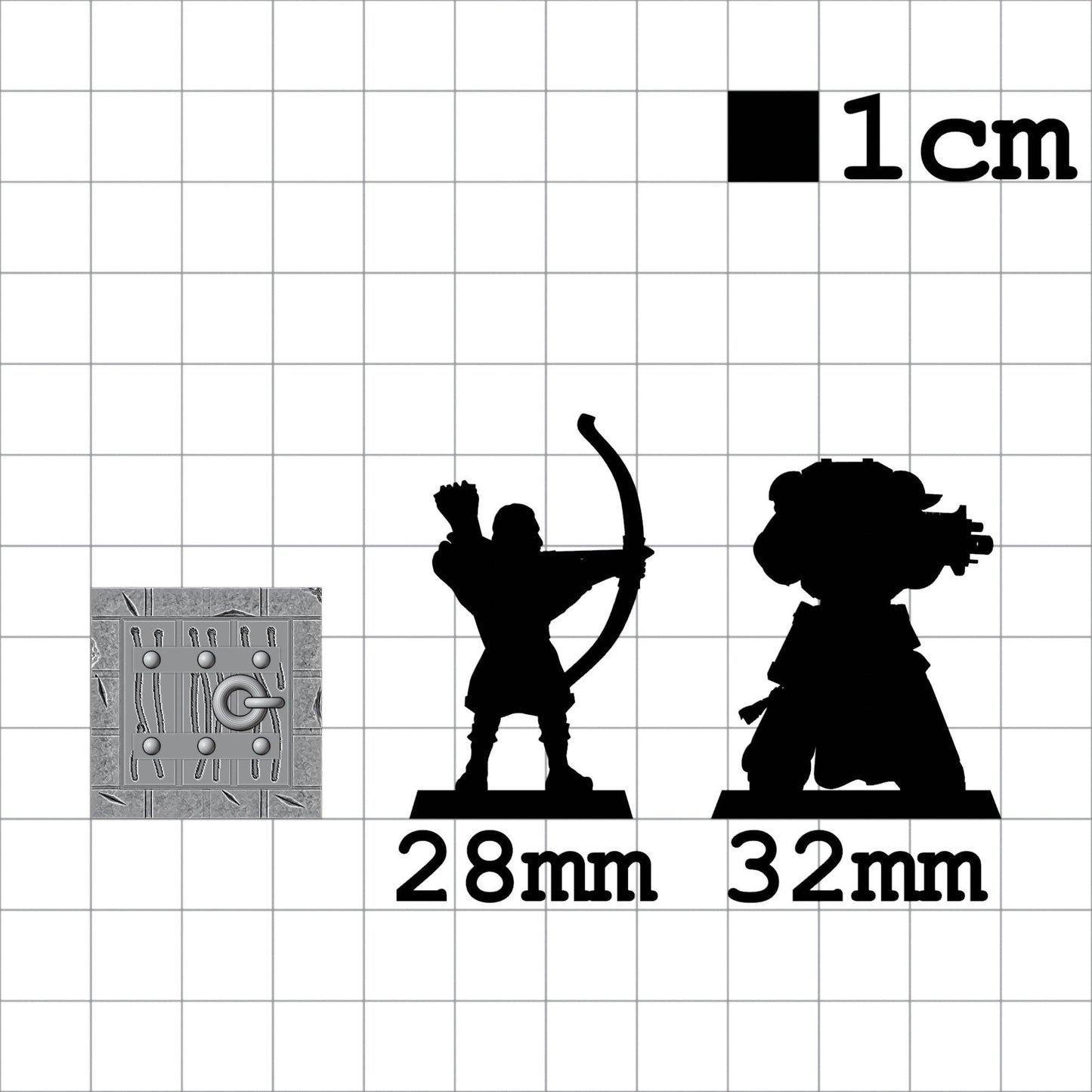 Tabletop Terrain Falltür x5 | 28mm Fantasy Scenery für DnD, RPG und Wargaming