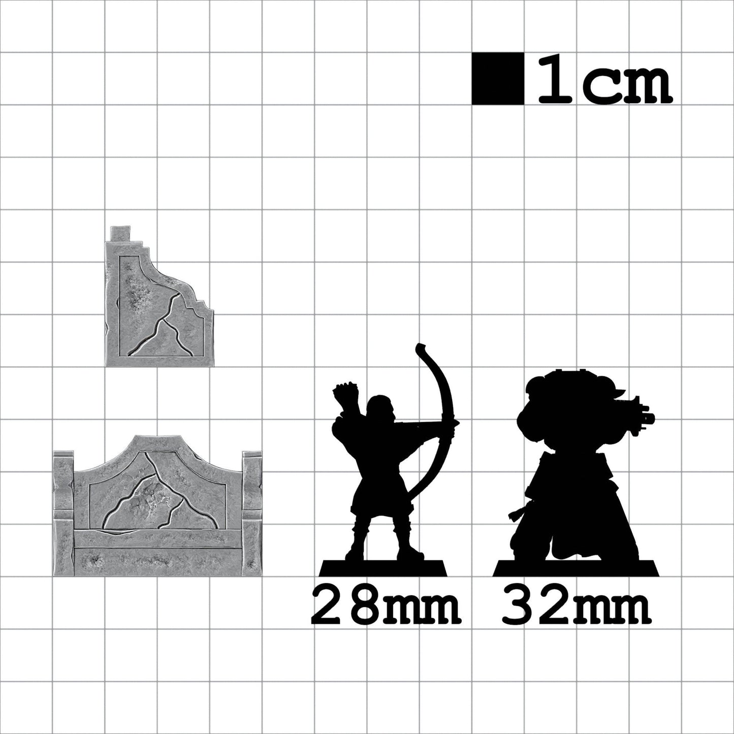 Tabletop Terrain Bank | 28mm Fantasy Scenery für DnD, RPG und Wargaming