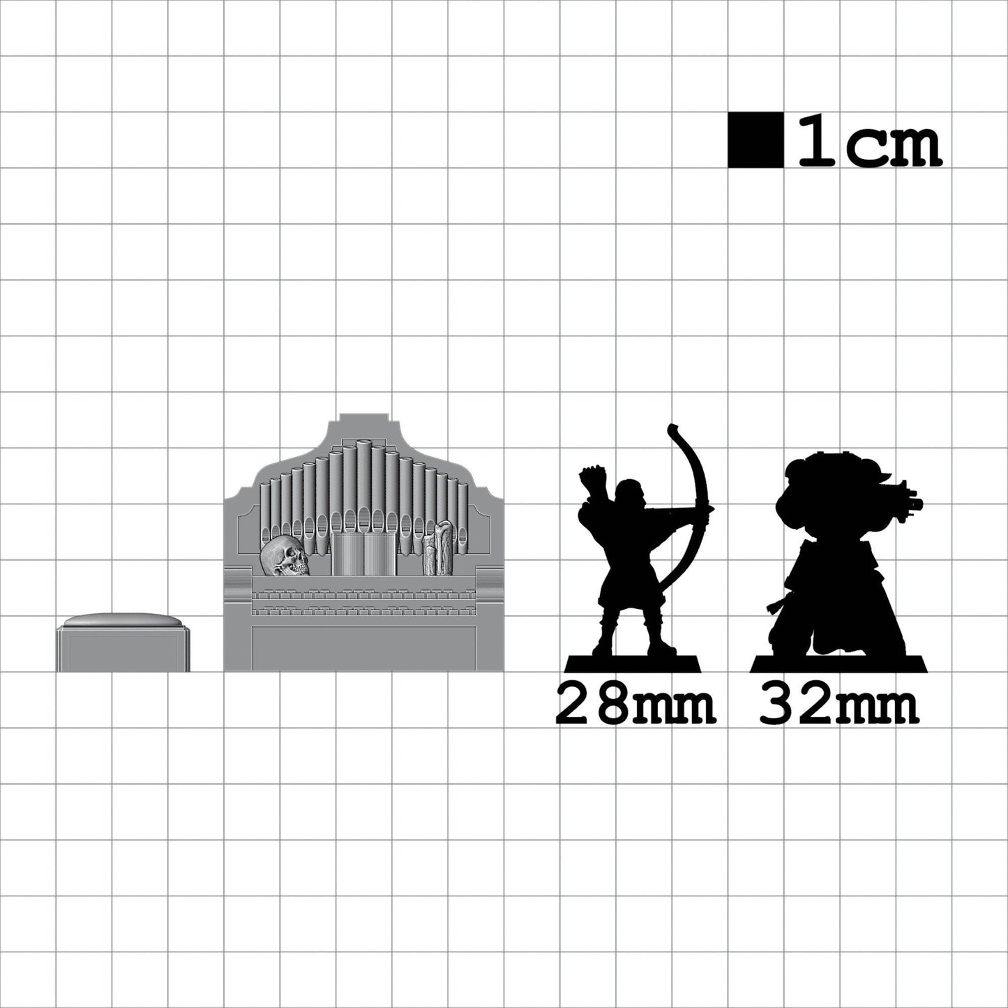 Tabletop Terrain Orgel | 28mm Fantasy Scenery für DnD, RPG und Wargaming