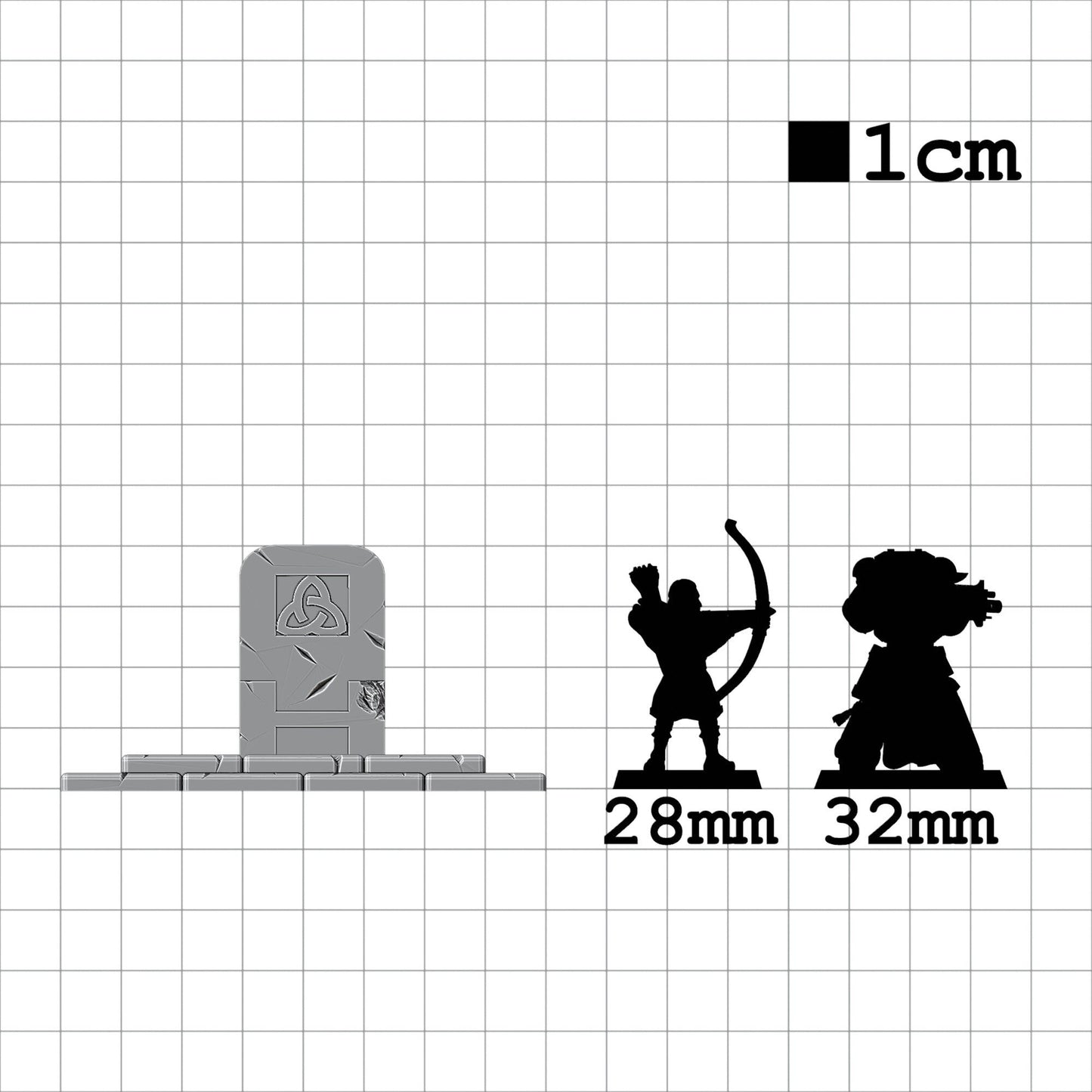 Tabletop Terrain Thron | 28mm Fantasy Scenery für DnD, RPG und Wargaming