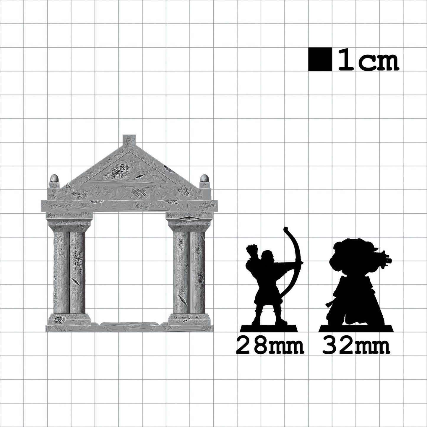 Tabletop Terrain Mausoleum | 28mm Fantasy Scenery für DnD, RPG und Wargaming