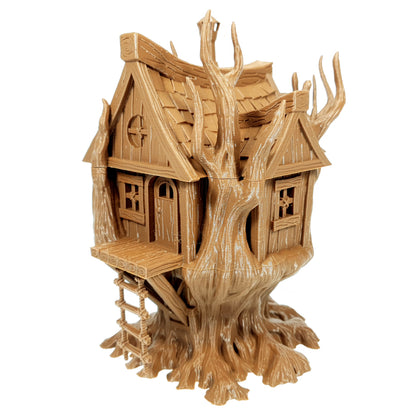 Tabletop Terrain Baumhaus | 28mm Fantasy Scenery für DnD, RPG und Wargaming