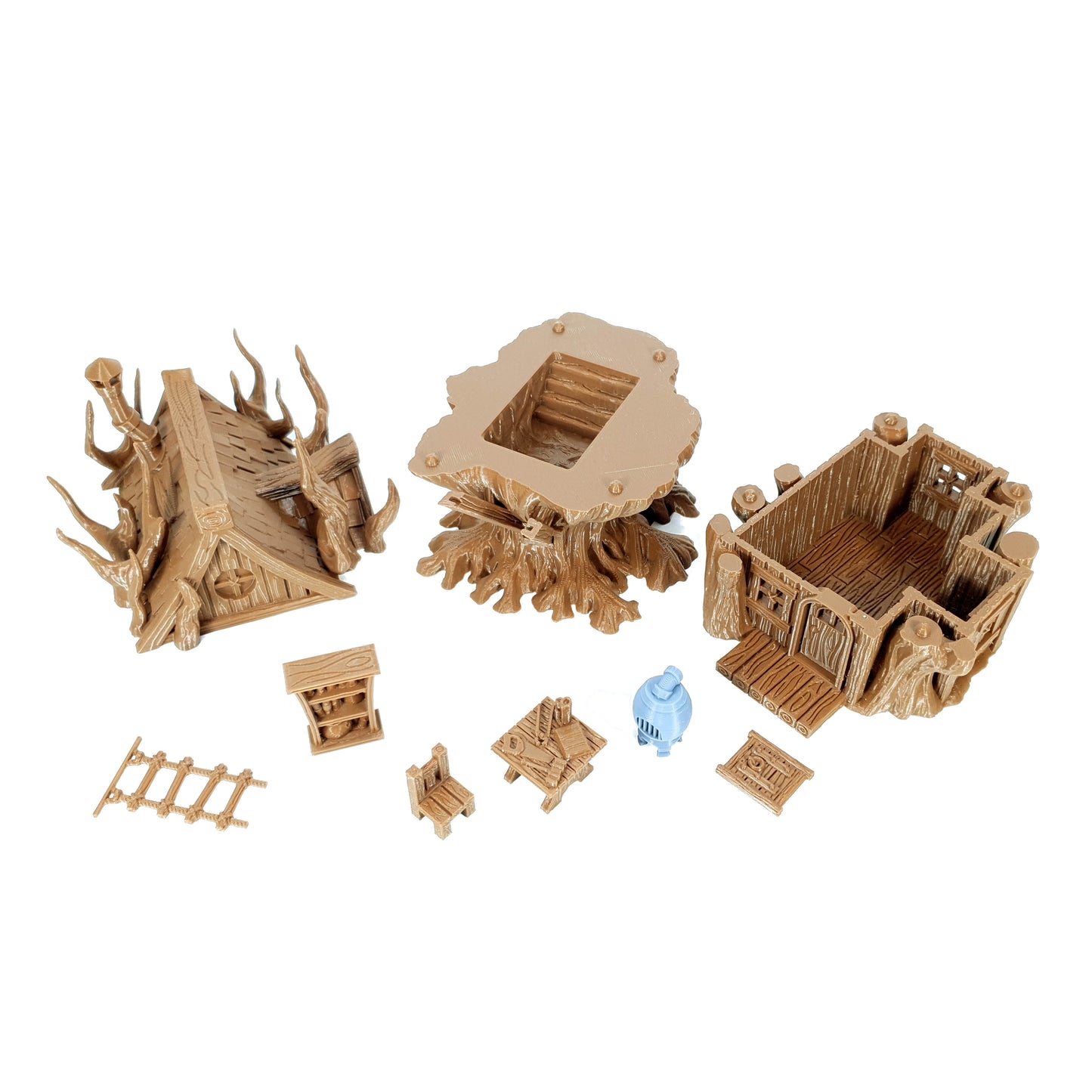 Tabletop Terrain Baumhaus | 28mm Fantasy Scenery für DnD, RPG und Wargaming