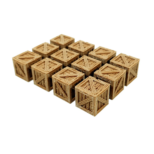 Tabletop Terrain Kisten x12 | 28mm Fantasy Scenery für DnD, RPG und Wargaming