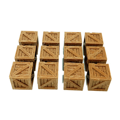 Tabletop Terrain Kisten x12 | 28mm Fantasy Scenery für DnD, RPG und Wargaming