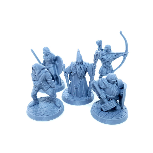 Tabletop Terrain Heldenparty | 28mm Fantasy Scenery für DnD, RPG und Wargaming