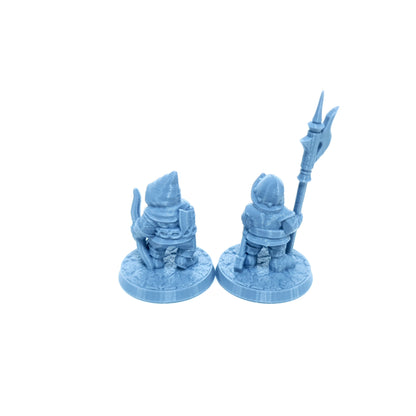 Tabletop Terrain Zwerg Krieger Set 3 | 28mm Fantasy Scenery für DnD, RPG und Wargaming