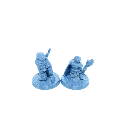 Tabletop Terrain Zwerg Krieger Set 3 | 28mm Fantasy Scenery für DnD, RPG und Wargaming