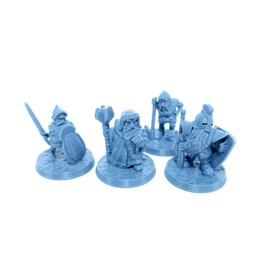 Tabletop Terrain Zwerg Krieger Set 1 | 28mm Fantasy Scenery für DnD, RPG und Wargaming