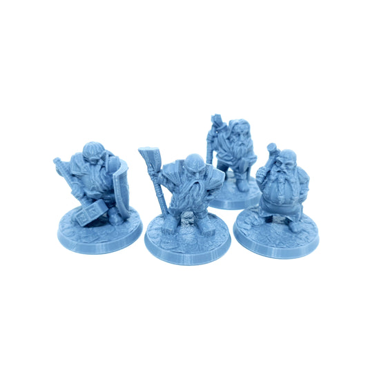 Tabletop Terrain Zwerg Krieger Set 2 | 28mm Fantasy Scenery für DnD, RPG und Wargaming