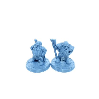 Tabletop Terrain Zwerg Krieger Set 2 | 28mm Fantasy Scenery für DnD, RPG und Wargaming