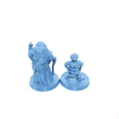 Tabletop Terrain Dorfbewohner Set 3 | 28mm Fantasy Scenery für DnD, RPG und Wargaming