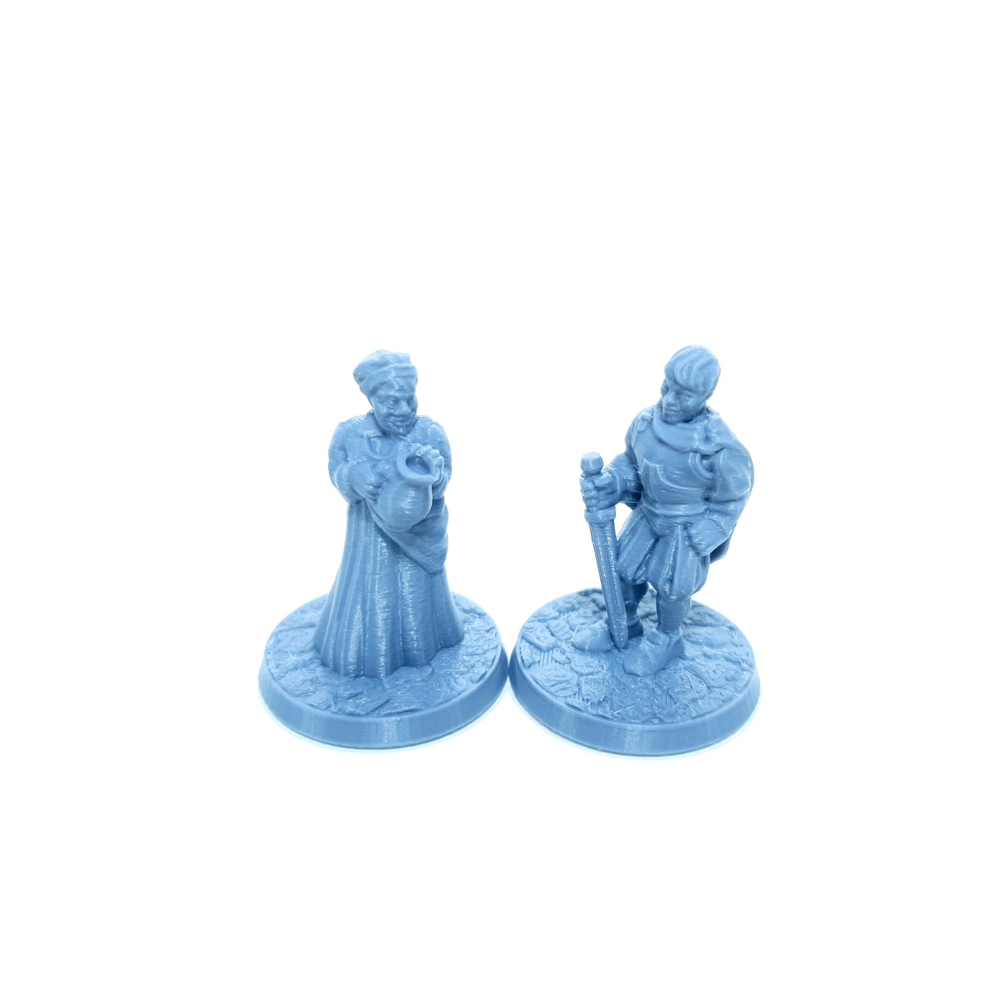 Tabletop Terrain Dorfbewohner Set 3 | 28mm Fantasy Scenery für DnD, RPG und Wargaming