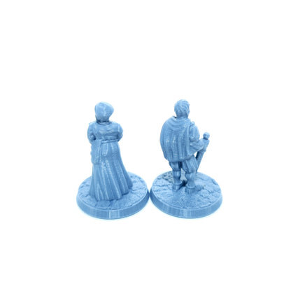 Tabletop Terrain Dorfbewohner Set 3 | 28mm Fantasy Scenery für DnD, RPG und Wargaming