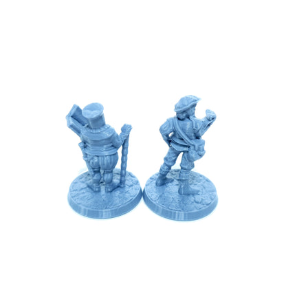 Tabletop Terrain Dorfbewohner Set 4 | 28mm Fantasy Scenery für DnD, RPG und Wargaming