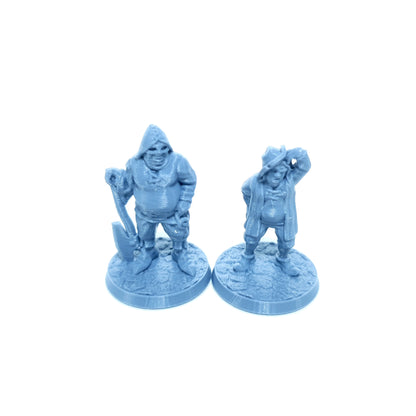 Tabletop Terrain Dorfbewohner Set 4 | 28mm Fantasy Scenery für DnD, RPG und Wargaming