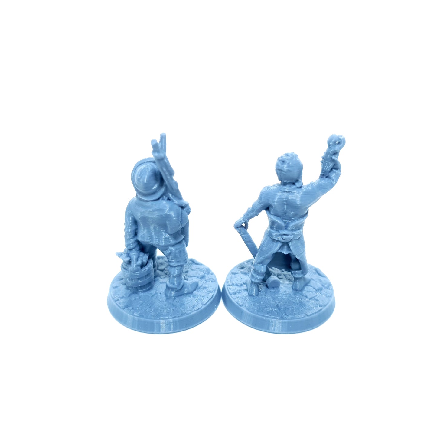 Tabletop Terrain Dorfbewohner Set 1 | 28mm Fantasy Scenery für DnD, RPG und Wargaming