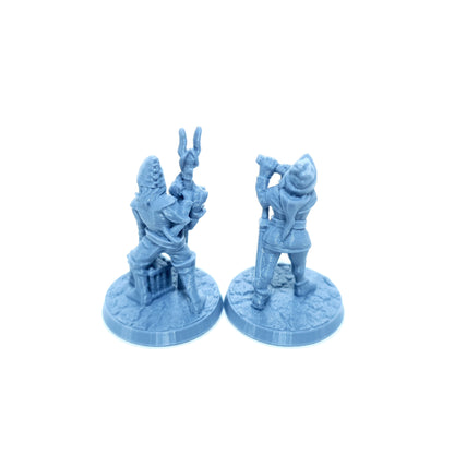 Tabletop Terrain Dorfbewohner Set 2 | 28mm Fantasy Scenery für DnD, RPG und Wargaming