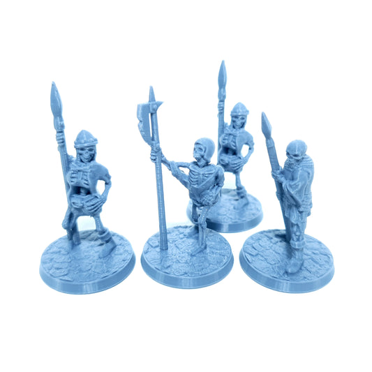 Tabletop Terrain Skelette mit Speeren | 28mm Fantasy Scenery für DnD, RPG und Wargaming