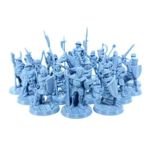 Tabletop Terrain Ritter Armee | 28mm Fantasy Scenery für DnD, RPG und Wargaming
