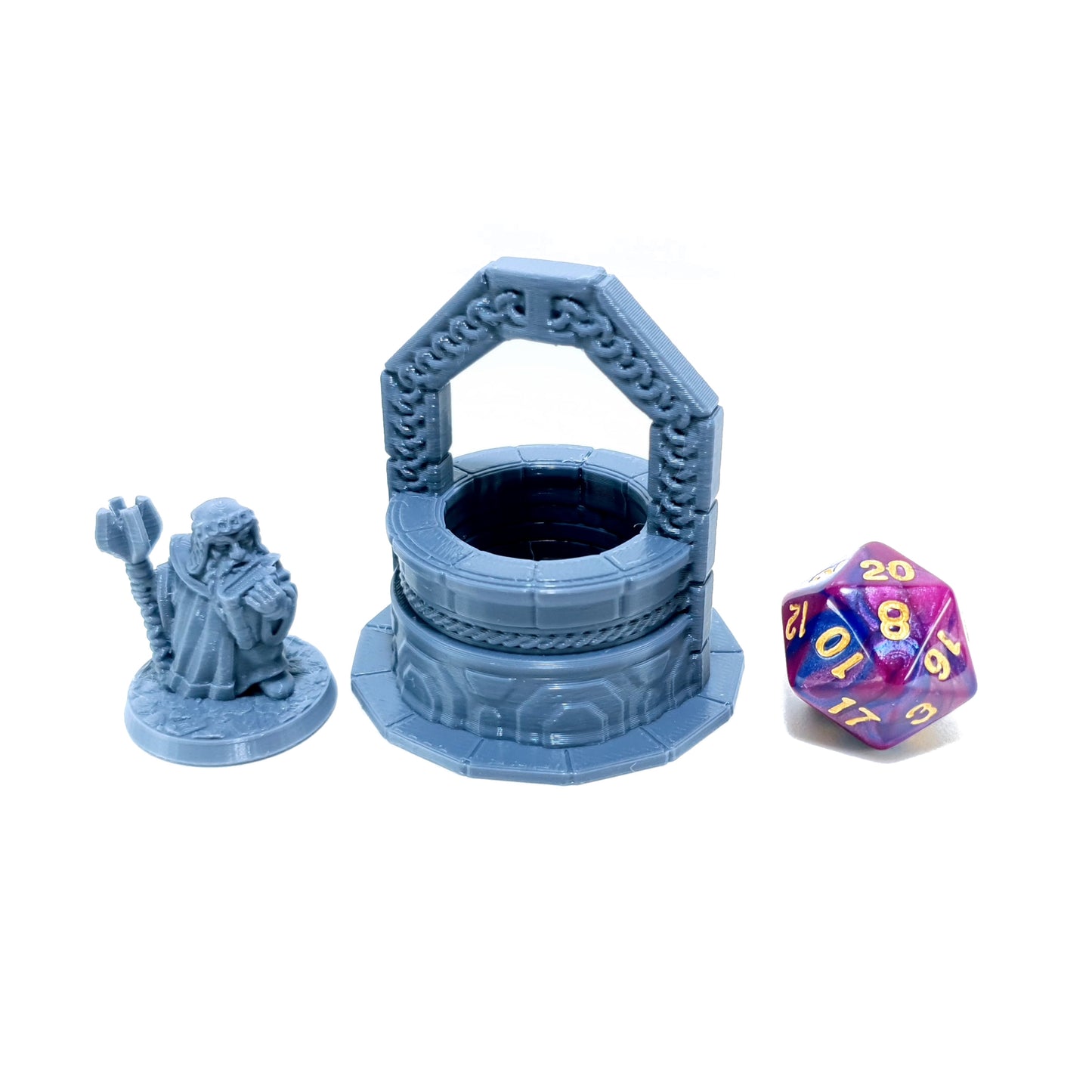 Tabletop Terrain Brunnen | 28mm Fantasy Scenery für DnD, RPG und Wargaming