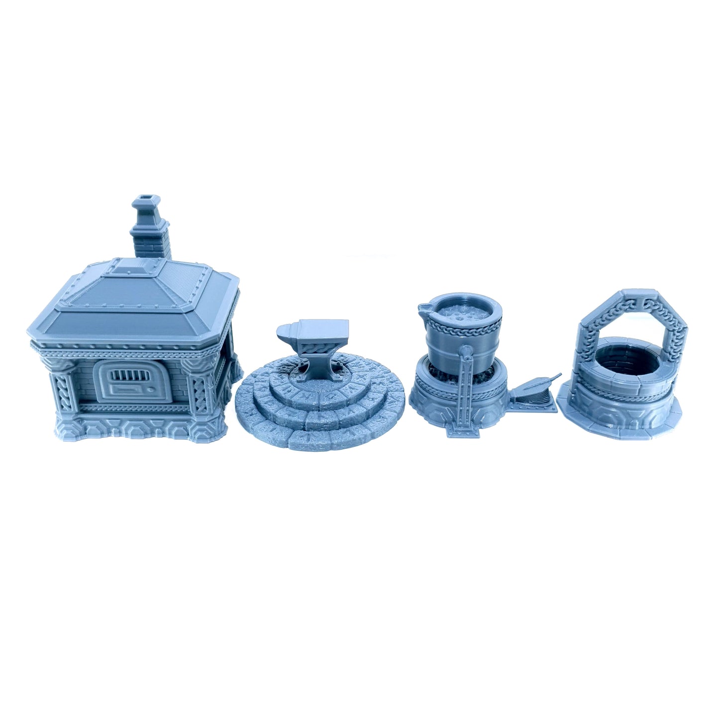 Tabletop Terrain Zwergen Schmiede Set | 28mm Fantasy Scenery für DnD, RPG und Wargaming