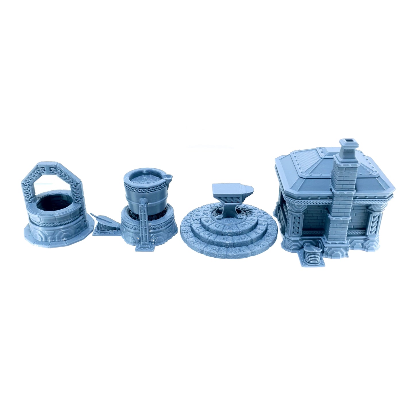 Tabletop Terrain Zwergen Schmiede Set | 28mm Fantasy Scenery für DnD, RPG und Wargaming
