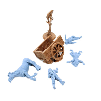 Tabletop Terrain Leichen | 28mm Fantasy Scenery für DnD, RPG und Wargaming