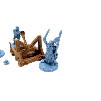 Tabletop Terrain Katapult | 28mm Fantasy Scenery für DnD, RPG und Wargaming