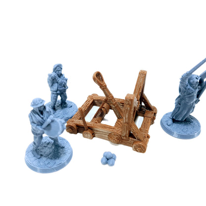 Tabletop Terrain Katapult | 28mm Fantasy Scenery für DnD, RPG und Wargaming