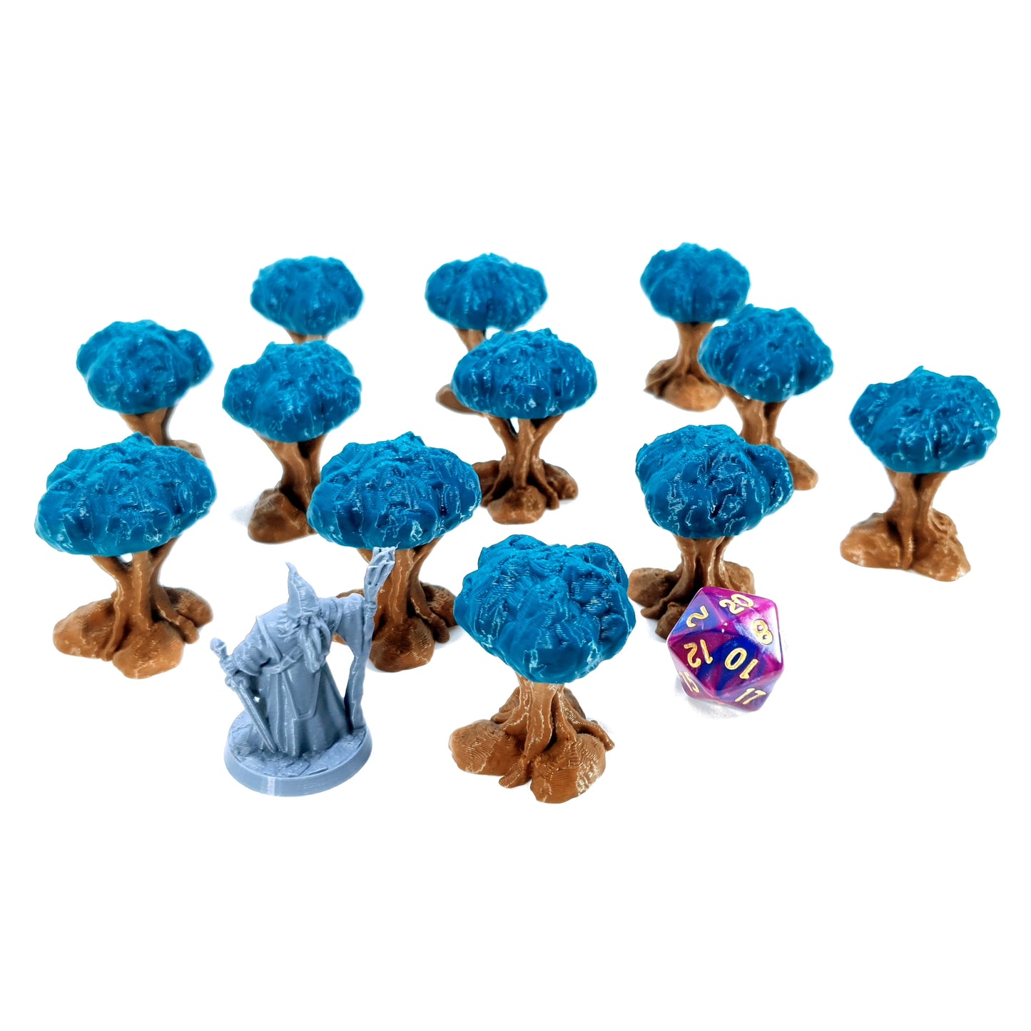 Tabletop Terrain Busch x12 | 28mm Fantasy Scenery für DnD, RPG und Wargaming