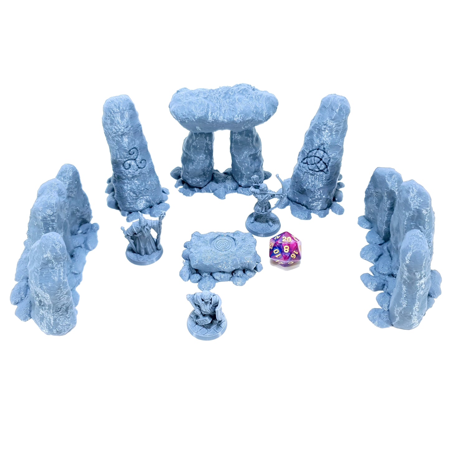 Tabletop Terrain Runen Zirkel | 28mm Fantasy Scenery für DnD, RPG und Wargaming
