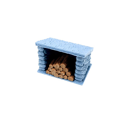 Tabletop Terrain Holz Unterstand | 28mm Fantasy Scenery für DnD, RPG und Wargaming