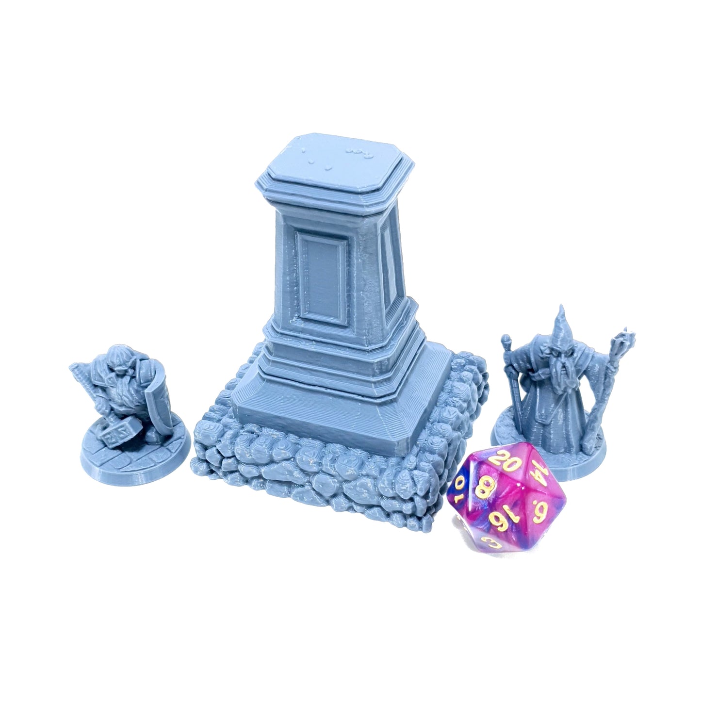 Tabletop Terrain Denkmal | 28mm Fantasy Scenery für DnD, RPG und Wargaming