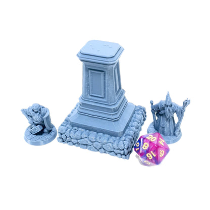 Tabletop Terrain Denkmal | 28mm Fantasy Scenery für DnD, RPG und Wargaming
