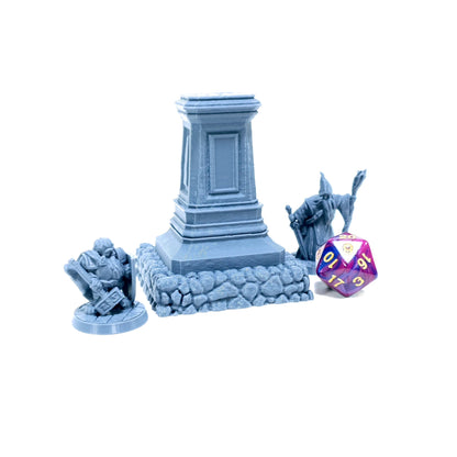Tabletop Terrain Denkmal | 28mm Fantasy Scenery für DnD, RPG und Wargaming