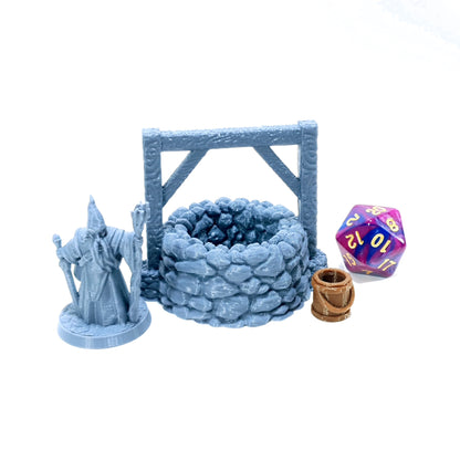 Tabletop Terrain Brunnen | 28mm Fantasy Scenery für DnD, RPG und Wargaming
