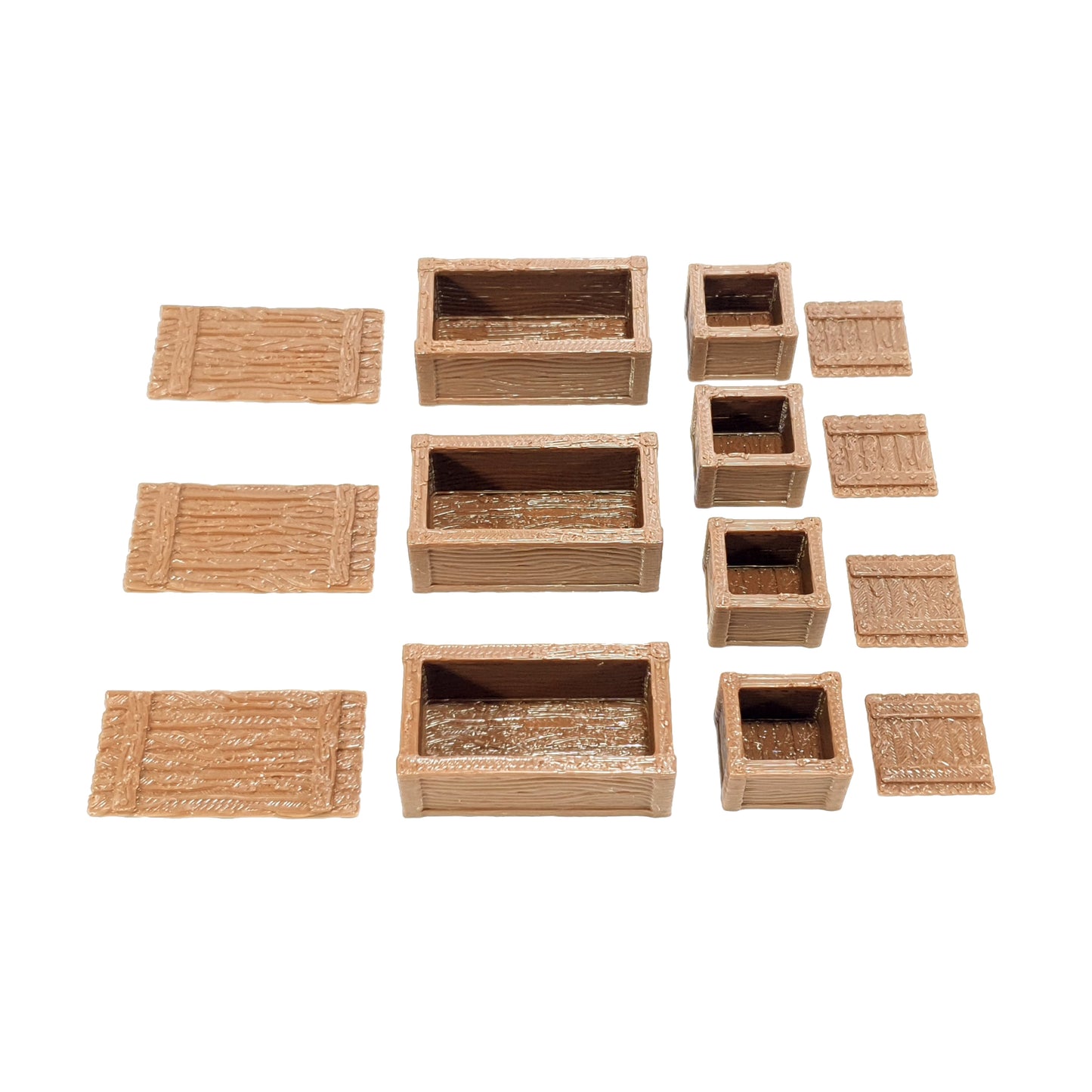 Tabletop Terrain Kisten x 7 | 28mm Fantasy Scenery für DnD, RPG und Wargaming