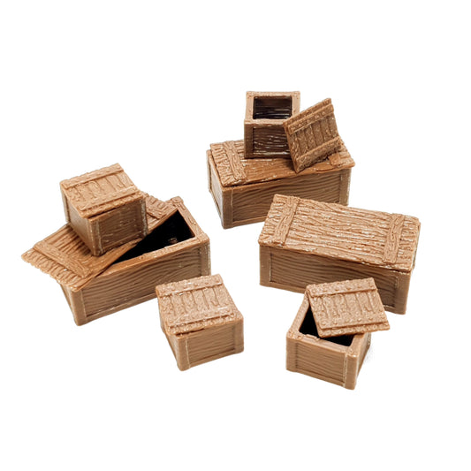 Tabletop Terrain Kisten x 7 | 28mm Fantasy Scenery für DnD, RPG und Wargaming
