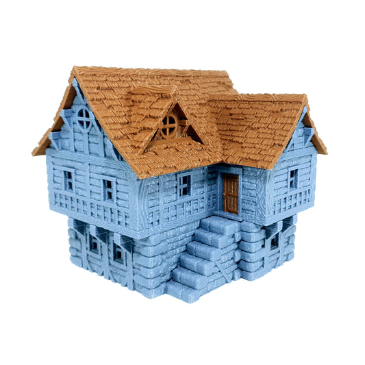 Tabletop Terrain Dorf Haus 4 | 28mm Fantasy Scenery für DnD, RPG und Wargaming