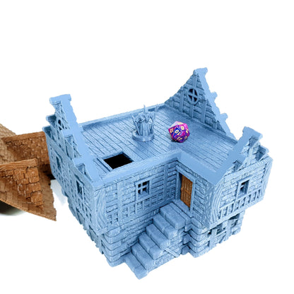 Tabletop Terrain Dorf Haus 4 | 28mm Fantasy Scenery für DnD, RPG und Wargaming