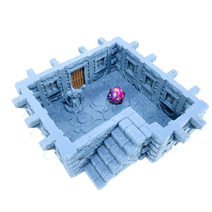 Tabletop Terrain Dorf Haus 4 | 28mm Fantasy Scenery für DnD, RPG und Wargaming