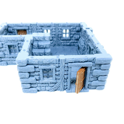 Tabletop Terrain Dorf Haus 2 | 28mm Fantasy Scenery für DnD, RPG und Wargaming