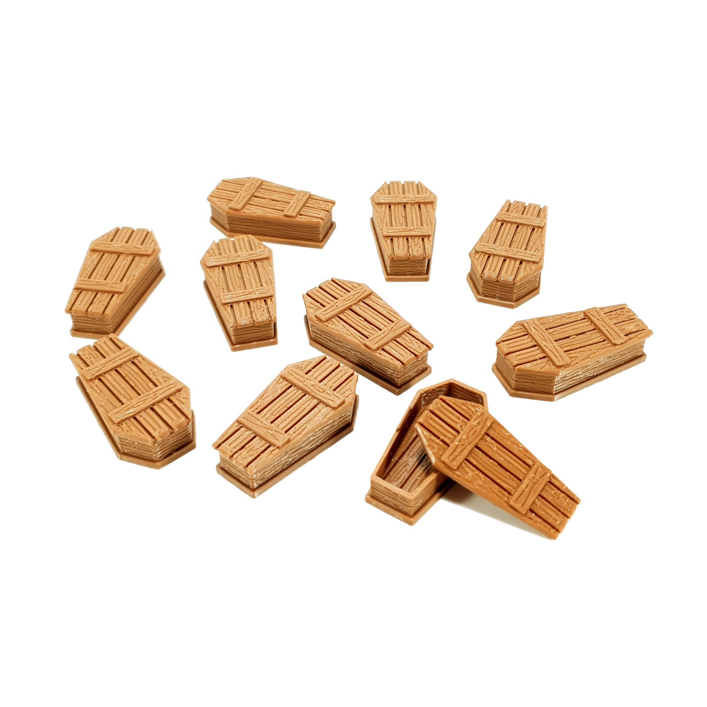 Tabletop Terrain Särge x10 | 28mm Fantasy Scenery für DnD, RPG und Wargaming